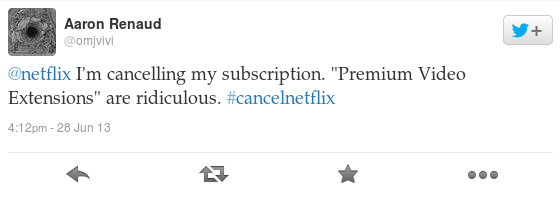 @netflix I'm cancelling my subscription. 