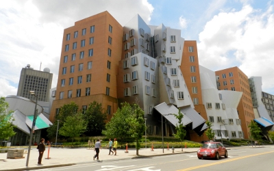 [ MIT's interesting-looking Stata Center ]