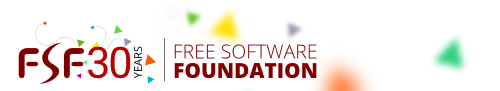 FSF 30th anniversary logo