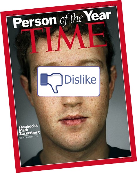 As for Person of the Year, we couldn't find the dislike button on Facebook for TIME's choice, so we made our own. Here's our version of the magazine