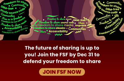 Vignette de la campagne 'Liberté de partager'