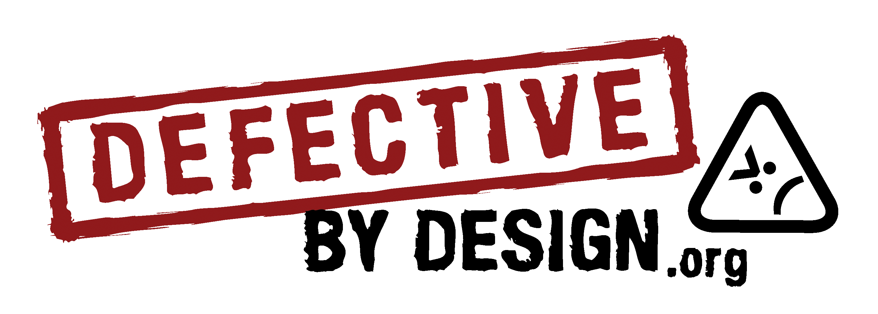 Logo for the Defective by Design campaign