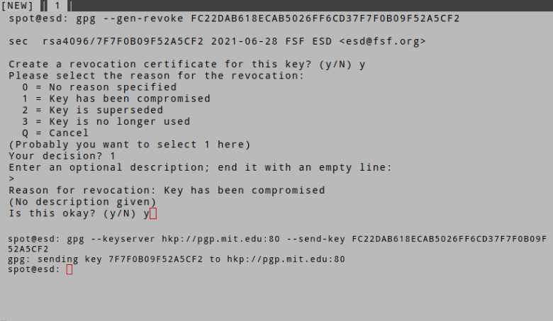 Step 2.B: Send to server and generate a certificate