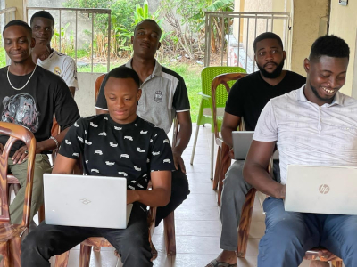 Attendees at the LibreLocal meetup in Kinshasa in February 2025