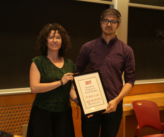 Public Lab folks with award