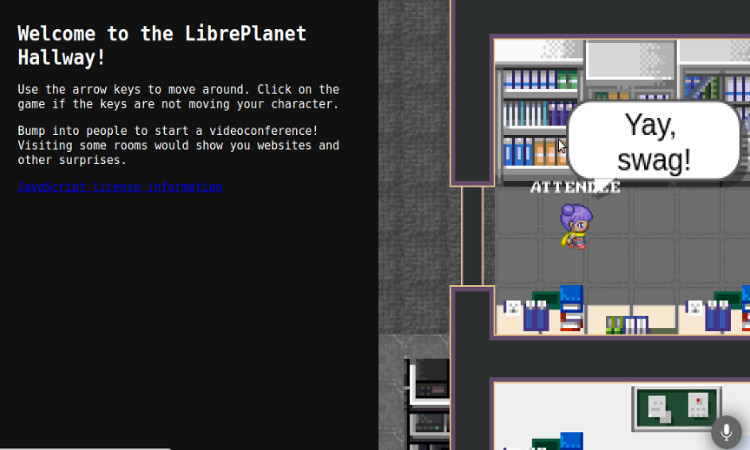 [ Image of the LibreAdventure virtual space ]