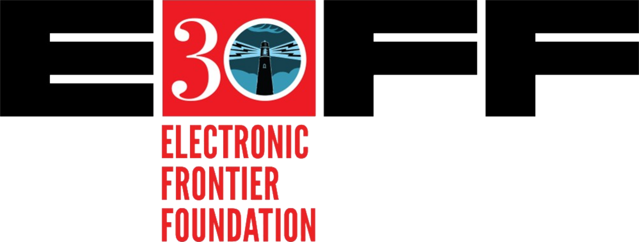 Electronic Frontier Foundation logo.