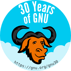 https://static.fsf.org/nosvn/misc/GNU_30th_badge.png