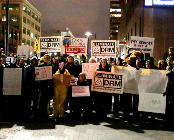 protest against DRM
